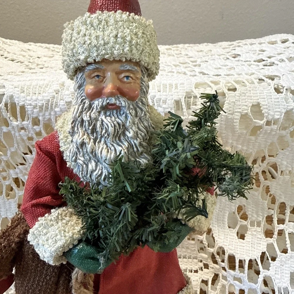 Vintage Paper Mache Santa